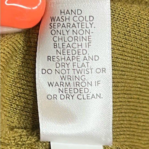 J. Jill Olive Green Open Front Knit Cardigan - XL - Picture 6 of 6